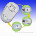 High-Quality Battery Charger for 2 to 4 Pieces of AA or AAA Ni-Cd/Ni-Mh Batteries with LED Indicator